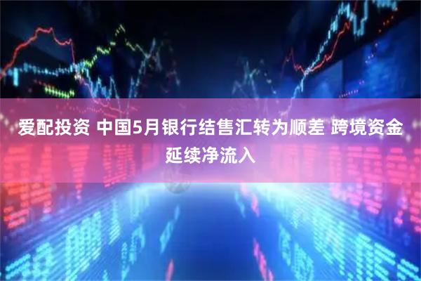 爱配投资 中国5月银行结售汇转为顺差 跨境资金延续净流入