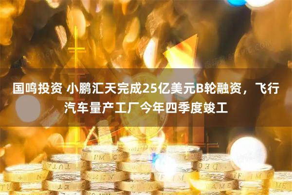 国鸣投资 小鹏汇天完成25亿美元B轮融资，飞行汽车量产工厂今年四季度竣工