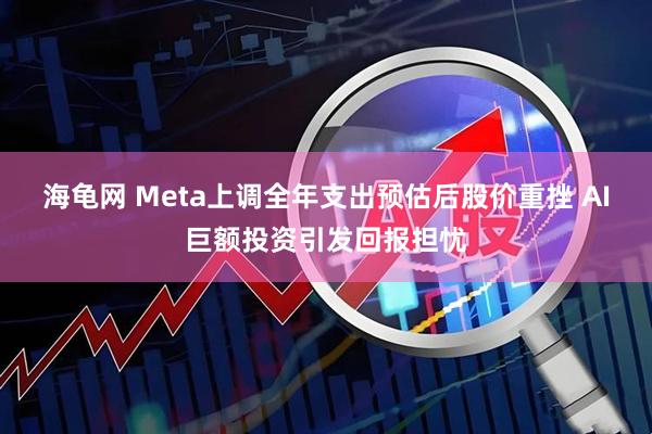 海龟网 Meta上调全年支出预估后股价重挫 AI巨额投资引发回报担忧